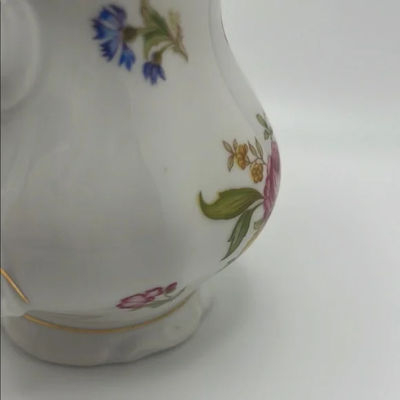 Vintage Creamer Winterling Bavaria Porcelain Floral Gold Accents - Picture 8 of 10